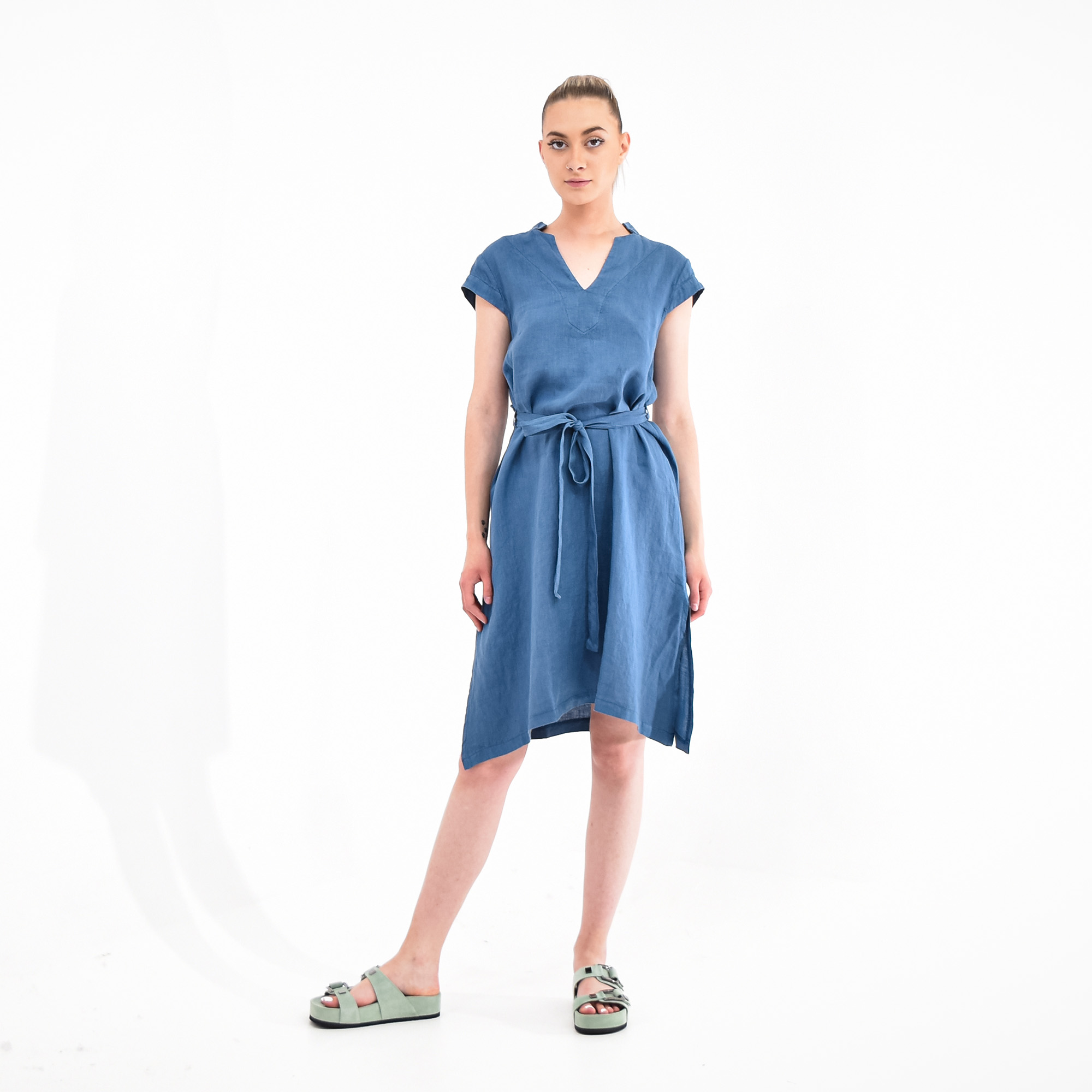 LOTUS EATERS MAXI DRESS HONKY TONK BLUE - L12 KAMINI | DION shop DION Shop