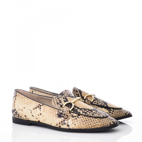 CORINA SNAKE PRINT MOCCASIN