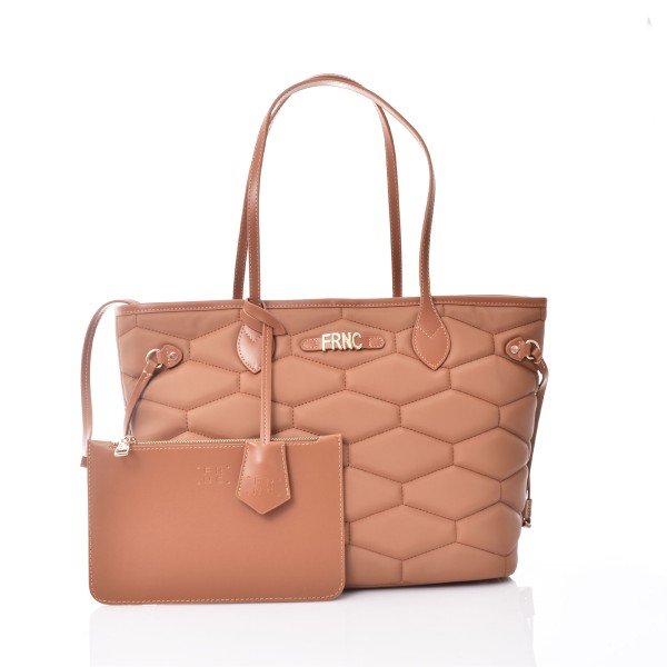 WATER REPELLENT SATIN HANDBAG 