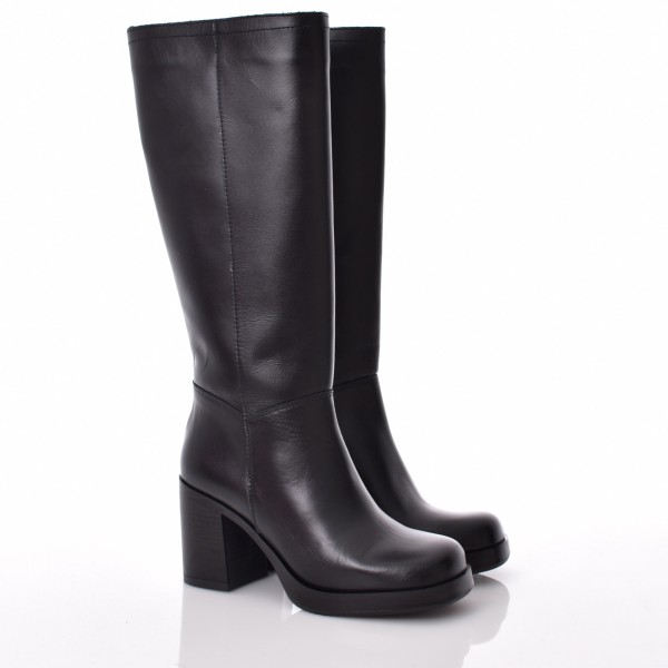 HIGHT HEEL LEATHER BOOT