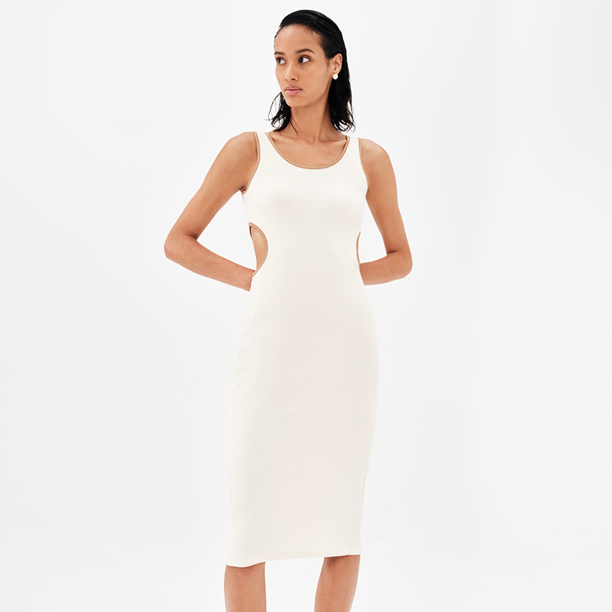 IOANNA KOURBELA CONNECTION MIDI FITTED DRESS - 23261 | DION shop DION Shop