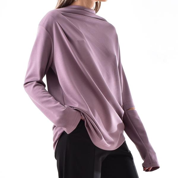 ASYMMETRICAL LONG SLEEVE BLOUSE