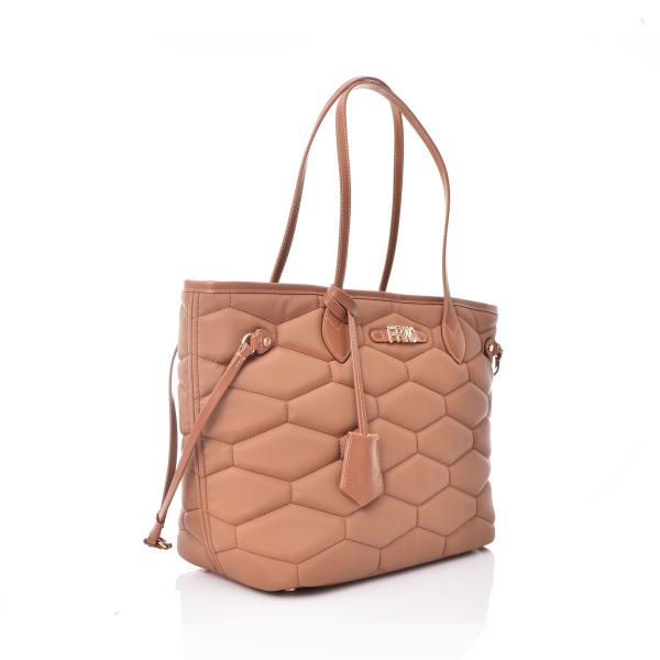 WATER REPELLENT SATIN HANDBAG 