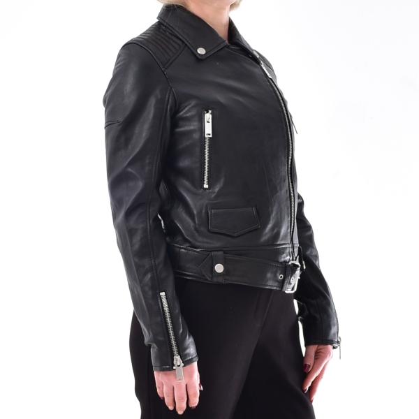 LEATHER BIKER JACKET